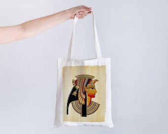 Queen Nefertari Canvas Tote Bag