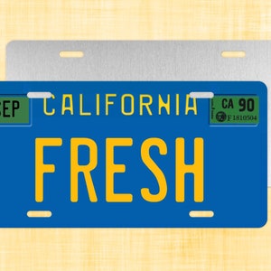 Fresh Prince Of Bel Air License Plate FRESH Collectible Prop