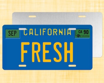 Fresh Prince Of Bel Air License Plate FRESH Collectible Prop