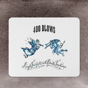 400 Blows Mouse Pad Angel&#39;s Trumpets & Devil&#39;s Trombones Neoprene Free Shipping