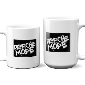 Depeche Mode Logo Ceramic Mug Sublimation 11 Oz/ 15 Oz
