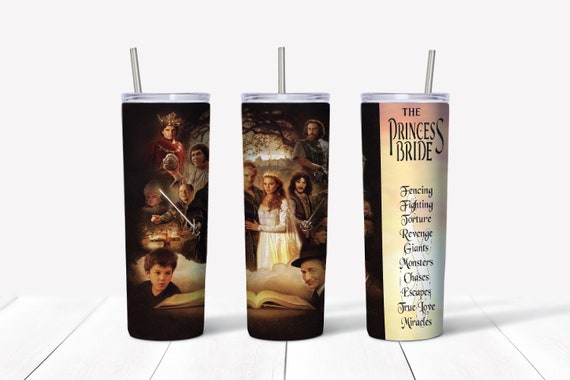 The Princess Bride 20 Oz Skinny Tumbler With Lid, Straw, and Cleaning Brush  Stainless Steel Free Shipping 