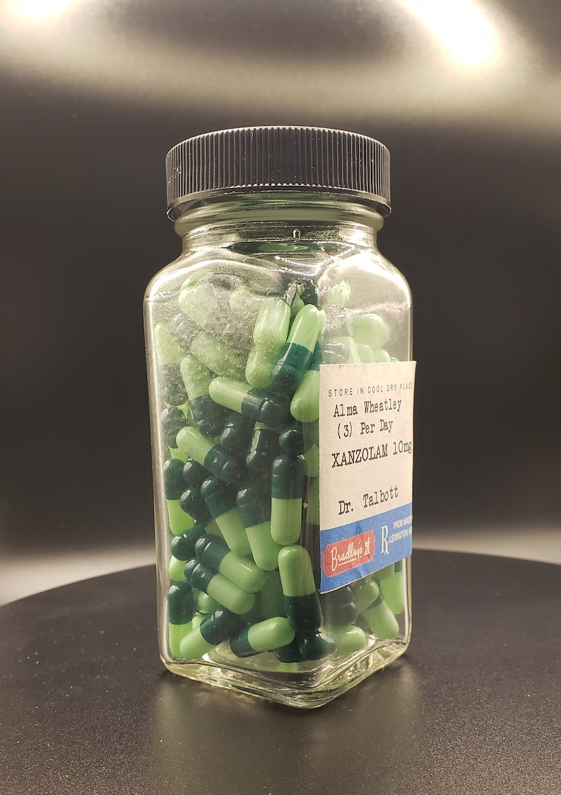 The Queen's Gambit Jar of Capsules/pill Bottle Prop Etsy