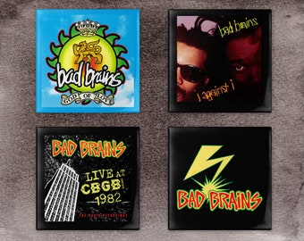 Bad Brains Coasters Set Of Four Ceramic Tile Or Neoprene Free Shipping