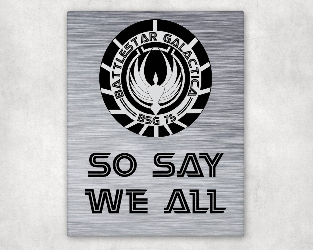 Battlestar Galactica So Say We All Comfortable T-Shirt Battlestar Galactica So Say We All Comfortable T-Shirt