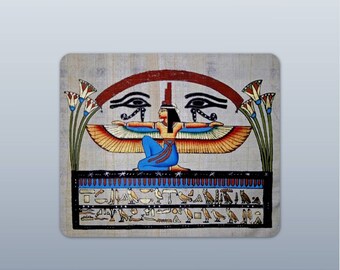 Isis Eyes of Horus Mousepad, Egyptian Goddess Art
