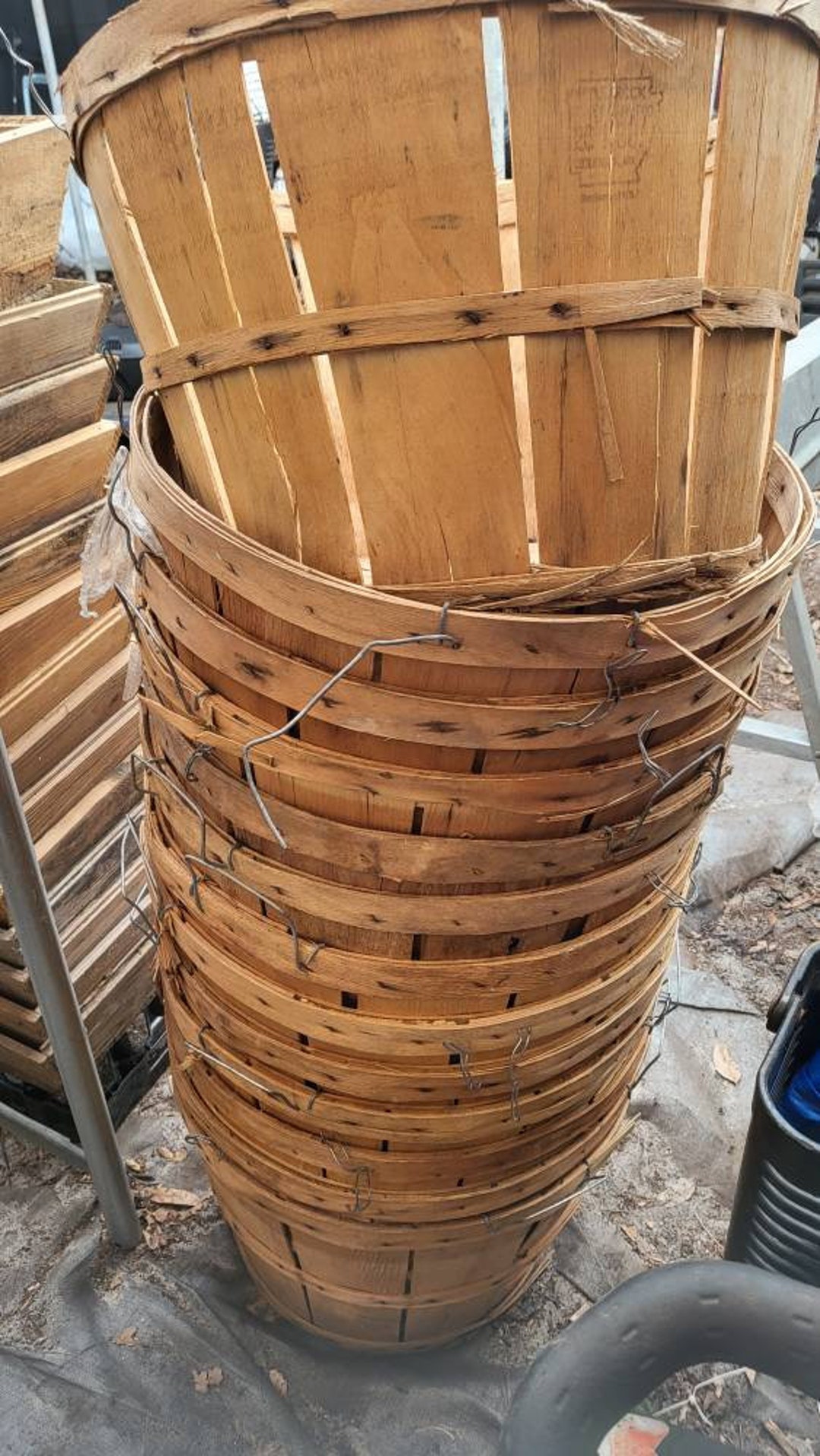 Vintage Bushel Basket 17x14 SHIPS FREE Etsy