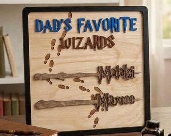 Gift for Dad | Wizard Gift | Ravenclaw House | Dads Favorite Wizard | Birthday Gift for Dad | Wizard and Wand Gifts | Personalized Dad Gift