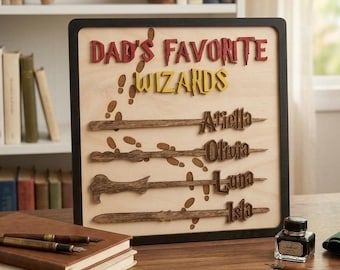 Gift for Dad | Wizard Gift | Dads Favorite Wizard | Father Birthday Gift | Wizard and Wand Gifts | Unique Dad Gift