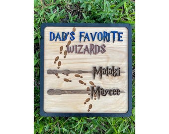 Gift for Dad | Wizard Gift | Ravenclaw House | Dads Favorite Wizard | Birthday Gift for Dad | Wizard and Wand Gifts | Personalized Dad Gift