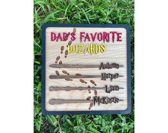 Gift for Dad | Wizard Gift | Gryffindor House | Dads Favorite Wizard | Birthday Gift for Dad | Wizard and Wand Gifts | Personalized Dad Gift