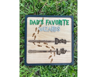 Gift for Dad | Wizard Gift | Slytherin House | Dads Favorite Wizard | Birthday Gift for Dad | Wizard and Wand Gifts | Personalized Dad Gift