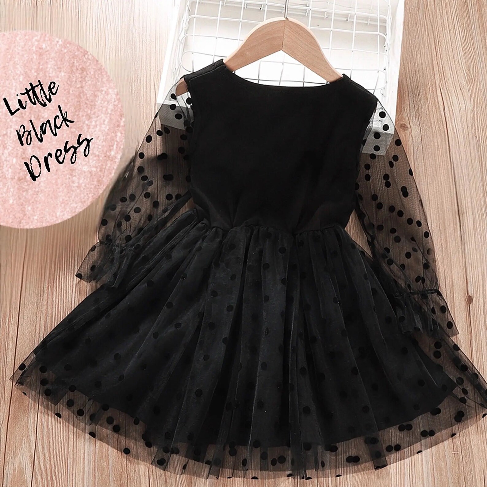 Baby Girls Little Black Dress Toddler Dress Dot Print Tutu Etsy