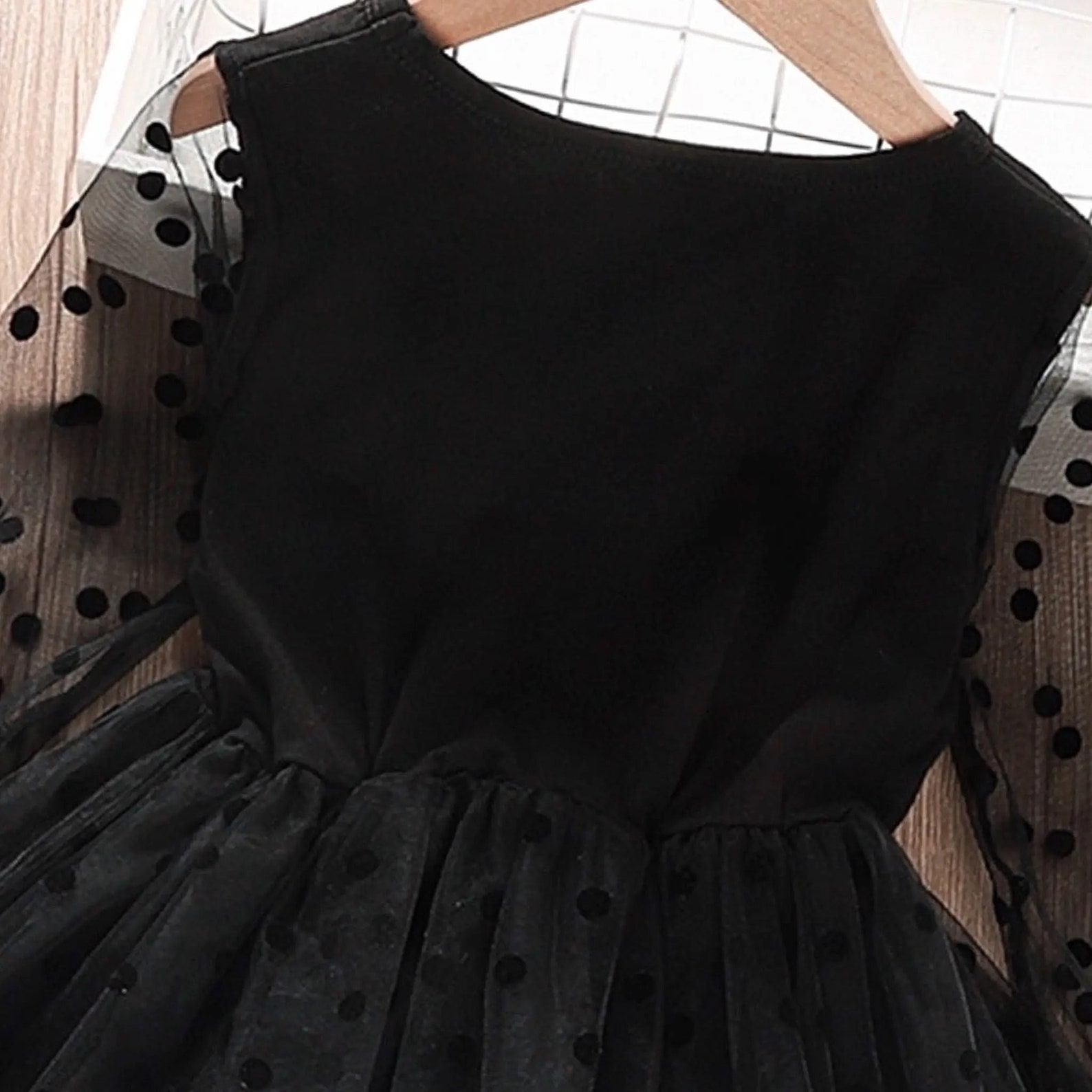 Baby Girls Little Black Dress Toddler Dress Dot Print Tutu Etsy