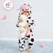 Cow Costume Romper, Unisex Costumes, Infant Halloween, Baby Halloween Costume, Toddler Halloween Costume, Animal Costume, Infant Costume 