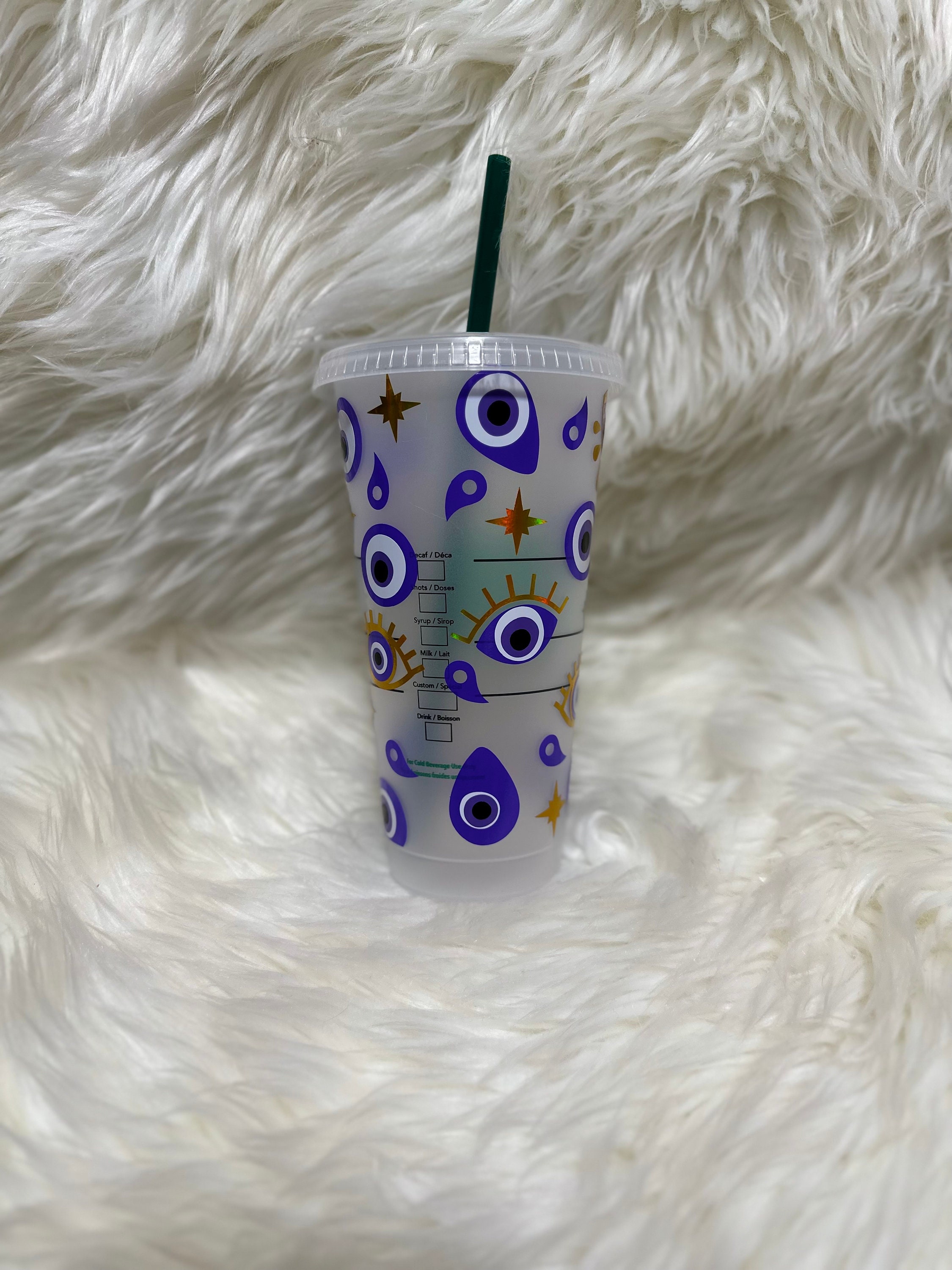 Evil Eye (Mal de Ojos) l Custom Starbucks Cold Cup l Hamsa Hand – Melas  Nation