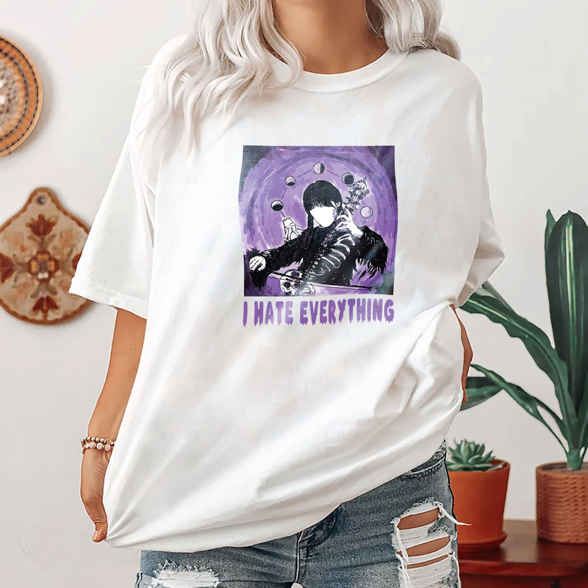 Discover I Hate Everything Wednesday 90s Shirt, Wednesday Addams Shirt