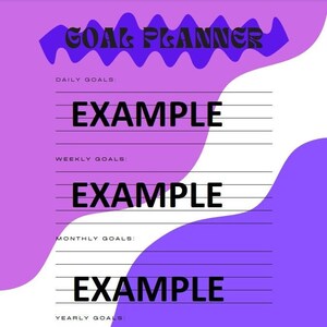 Goal Tracker Worksheet -Printable