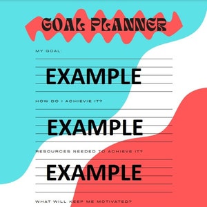 Goal Tracker Worksheet