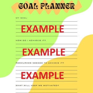 Goal Tracker Worksheet