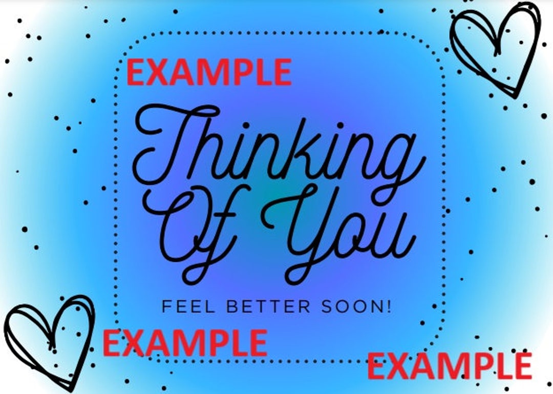 Thinking of You/get Well Soon Card - Printable - Etsy