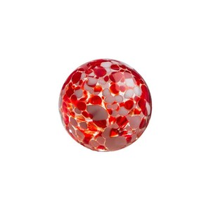 Ruby Speckled 2.5-inch Glass Ball