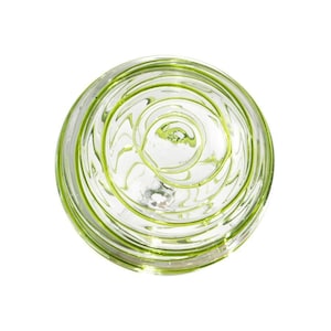 4.5"" CLEAR W/LIME THREADS