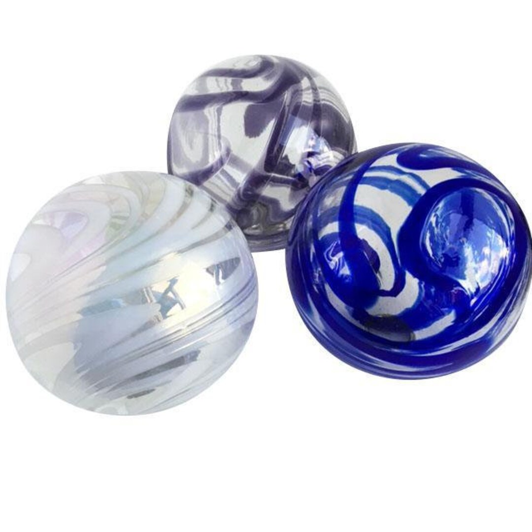 Colored Swirled Sphere Sphere Set of 3 - Swirl of Color - Etsy