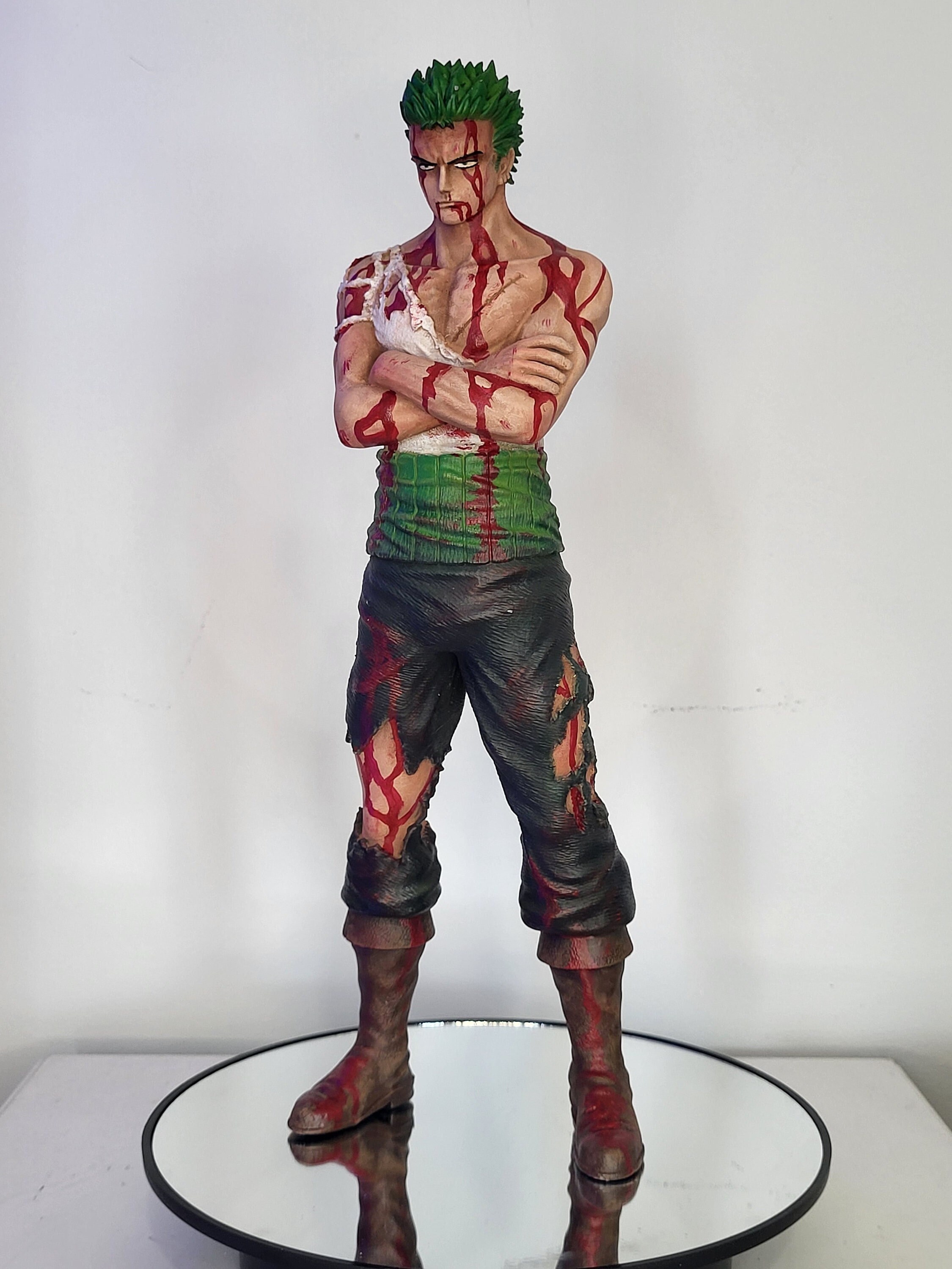 Statue One Piece Roronoa Zoro 11'' Resine Custom Made Etsy