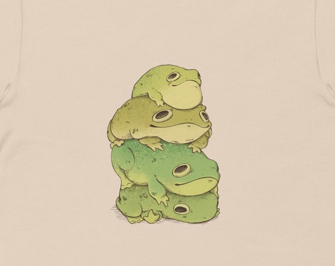 Roun Frens Frog Stack Hard Enamel Pin - Three Dumpy Tree Frogs Lapel ...