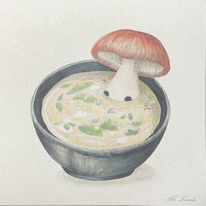 Suspicious Bath Print - Mushroom Soup Fine Art Giclée Print