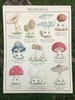 Mushling Identification Print - Mushroom Botanical Fine Art Giclée Poster 