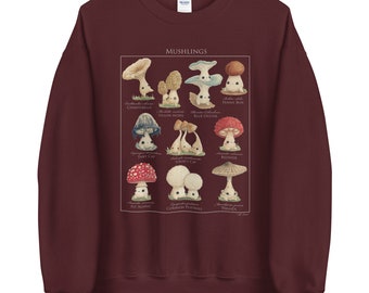 Mushroom Sweatshirt | Etsy