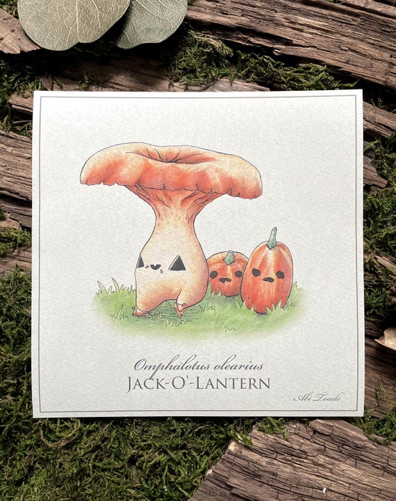 Jack O Lantern Mushling Print Jack O Lantern Mushling Print