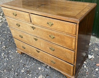 Antique 18th Century Walnut Chest of Drawers, c1790