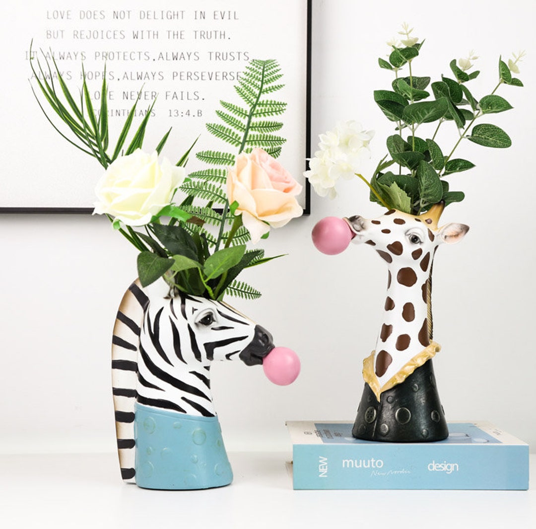 Animal Head Vase Contemporary Design Making the Perfect Gift Etsy UK