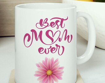 Mama immer Blumenkeramikbecher, Geschenk der Mutter Tages