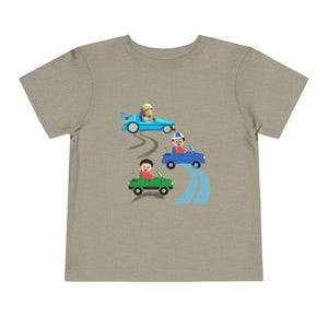Toddler Car Tee: Soft Cotton Short Sleeve Shirt, Cars Design, Kids Short Sleeve Shirt, Nursery Outfit, Birthday Gift, Baby Shower Present