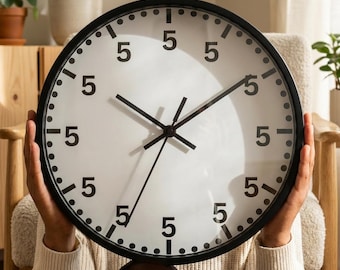 5 O'Clock Somewhere Wall Clock, Modern Silent Home Decor