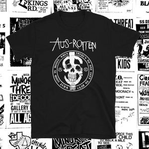 Aus Rotten short sleeve shirt punk crust dbeat hardcore punk