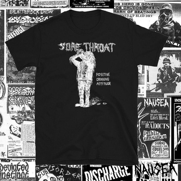 Sore Throat short sleeve shirt punk crust dbeat hardcore punk