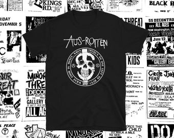Aus Rotten short sleeve shirt punk crust dbeat hardcore punk