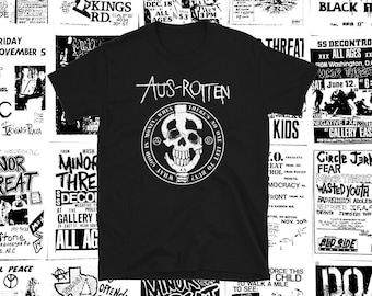 Aus Rotten short sleeve shirt punk crust dbeat hardcore punk