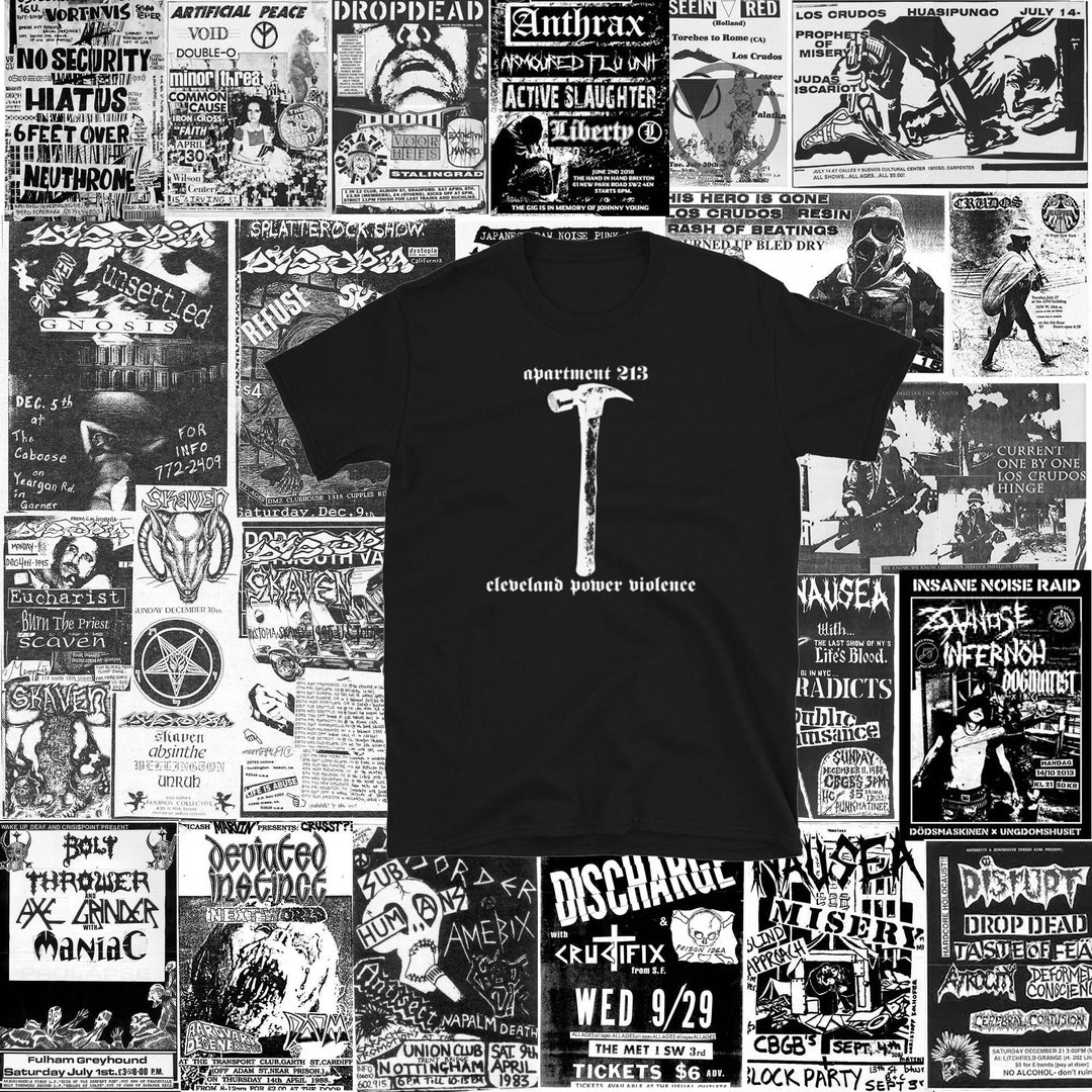 Apartment 213 Short Sleeve Shirt Punk Crust Dbeat Hardcore Punk - Etsy