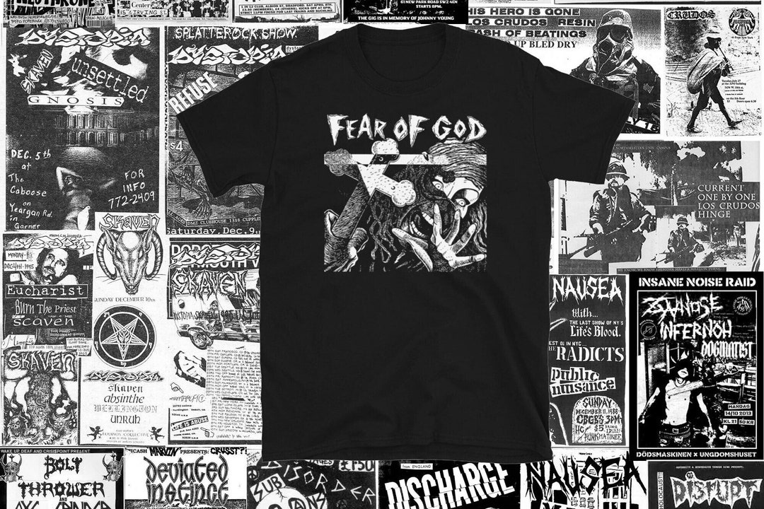 Fear of God Short Sleeve Shirt Punk Crust Dbeat Hardcore