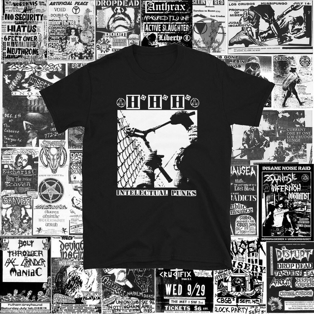 Hhh Intelectual Punks Short Sleeve Shirt | Punk Crust Dbeat Hardcore Punk Crudos