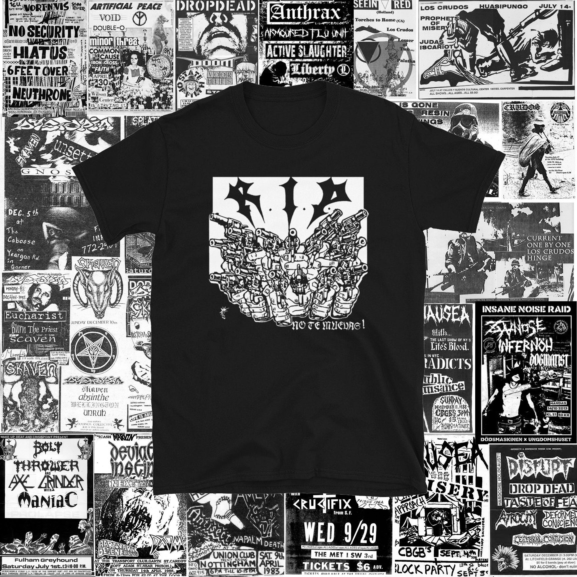 RIP No Te Muevas Short Sleeve Shirt | Punk Crust Dbeat Hardcore