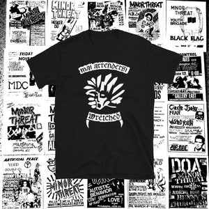 Misérable chemise à manches courtes | punk crust dbeat hardcore punk décharge divulguer