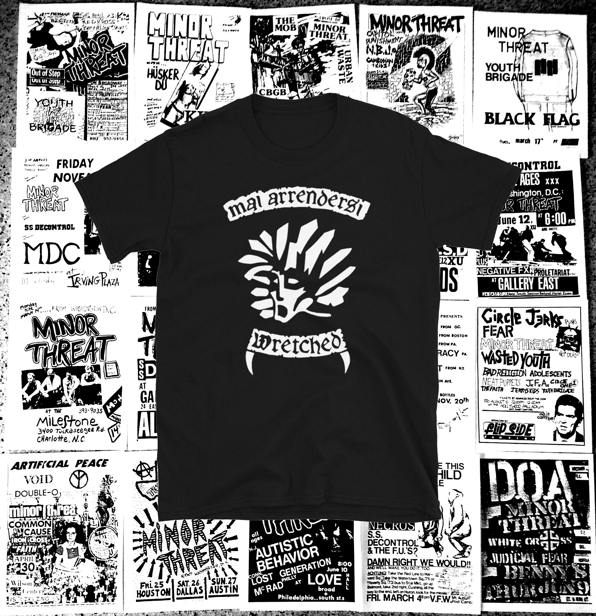 Wretched Short Sleeve Shirt | Punk Crust Dbeat Hardcore Punk