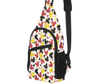 Confettis Mickey classiques - Disney Trip Bag - Disney Bounding - Sling Pack - Crossbody Bag - Disney Chest Bag